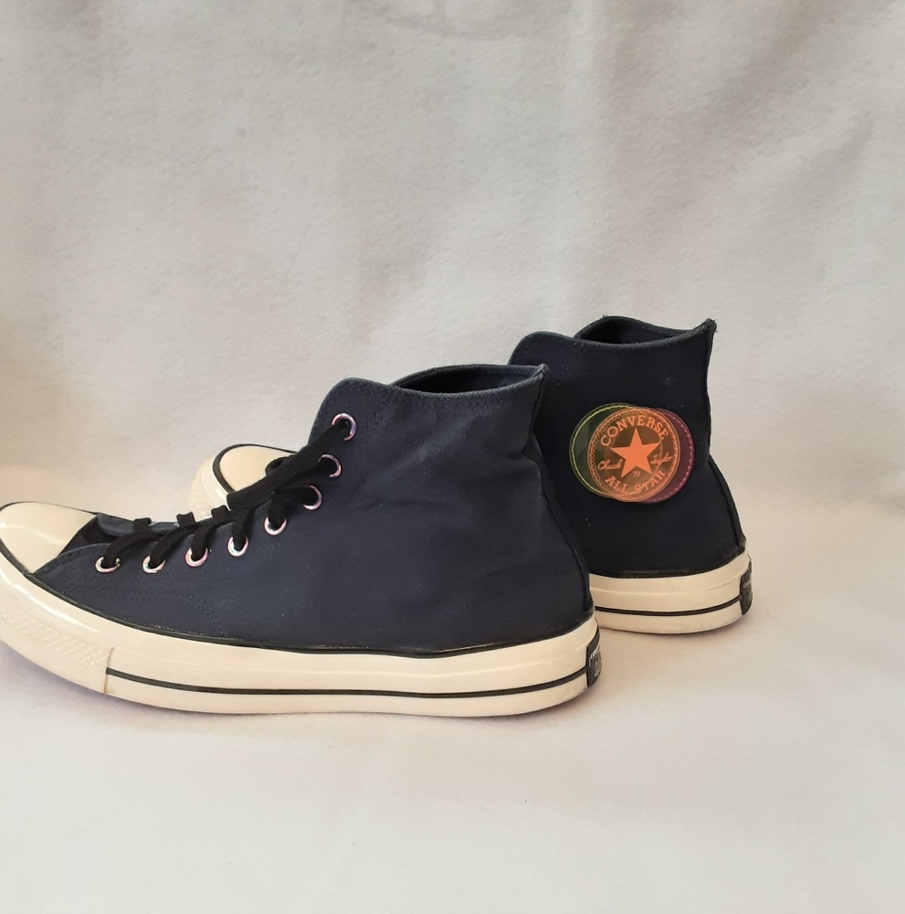 Converse Blue High-Top Sneakers with White Details - Picture 5 of 8